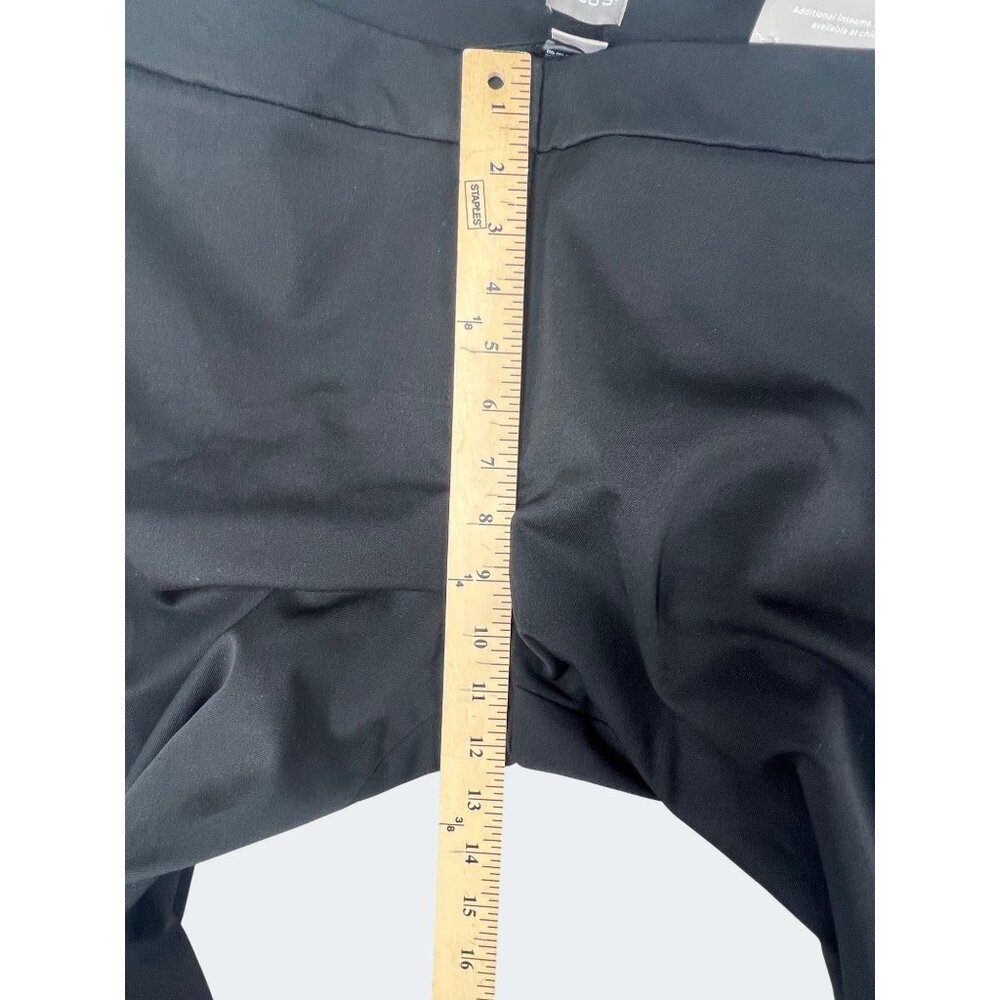 Chicos Womens So Slimming Black Trousers Mid-Rise Straight Fit Size 16P 3P - Picture 11 of 13